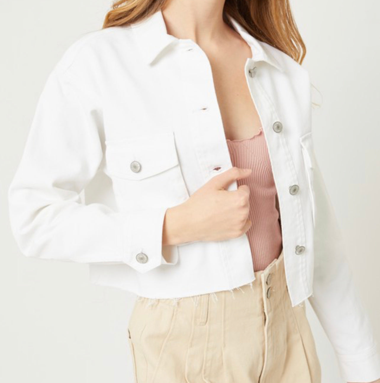 White Denim Jacket