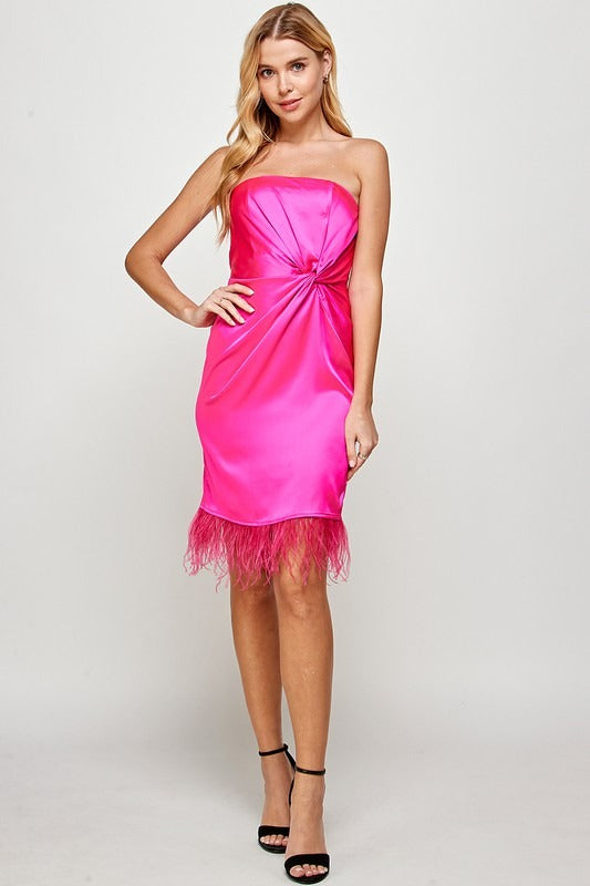 Strapless Pink Dress