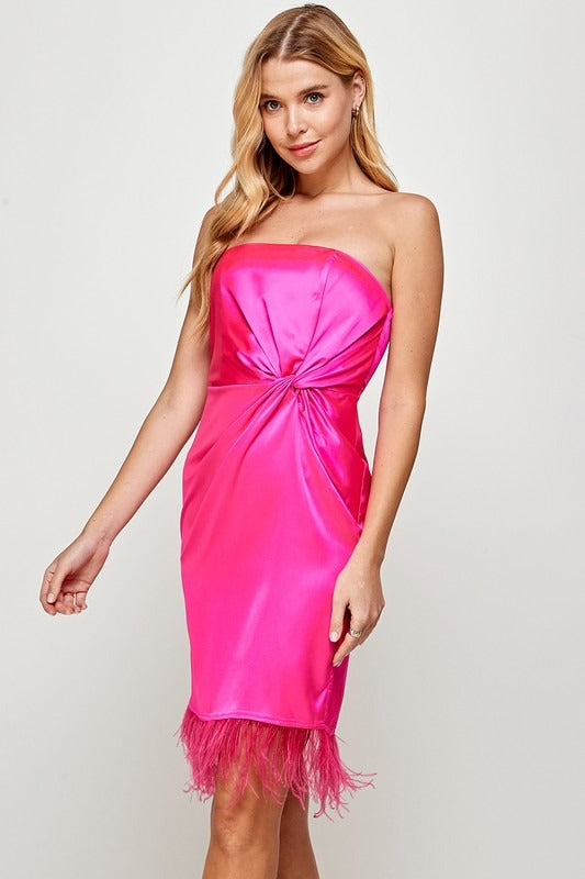 Strapless Pink Dress
