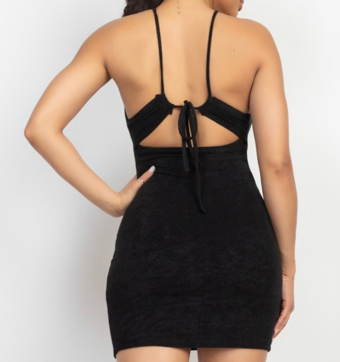 Halter Terry Dress